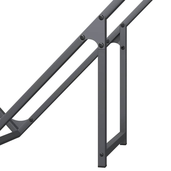 vidaXL Polttopuut Antrasiitti 100x25x100 cm Kylmävalssattu teräs