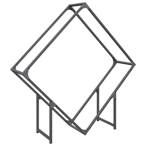 vidaXL Polttopuut Antrasiitti 100x25x100 cm Kylmävalssattu teräs