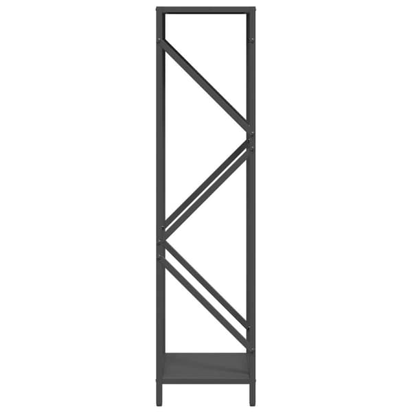 vidaXL Polttopuuteline Musta 34x25x100 cm Kylmävalssattua terästä