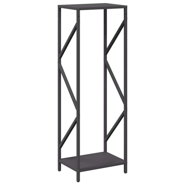 vidaXL Polttopuuteline Musta 34x25x100 cm Kylmävalssattua terästä