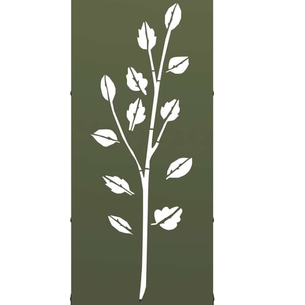 vidaXL Vedstativ olivengrønn 40x30x80 cm kaldvalset stål
