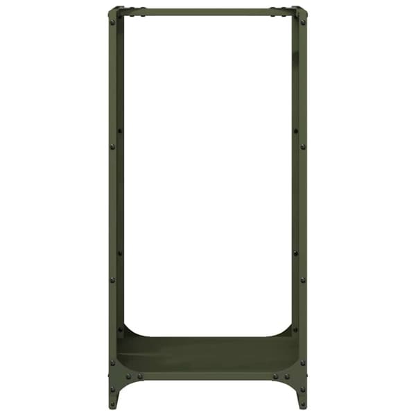vidaXL Vedställ olivgrön 40x30x80 cm kallvalsat stål