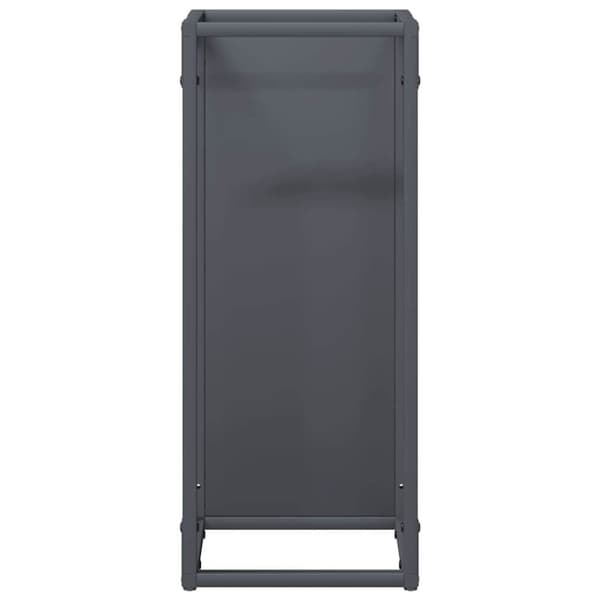 vidaXL Vedställ antracit 25x25x60 cm kallvalsat stål