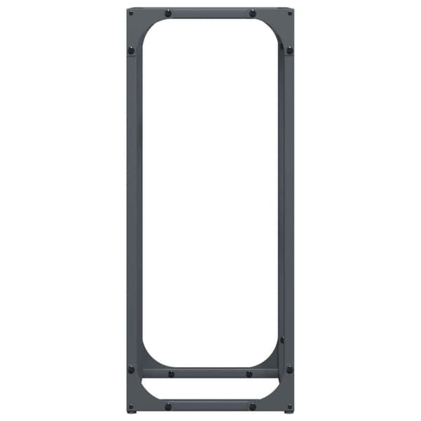 vidaXL Vedställ antracit 25x25x60 cm kallvalsat stål