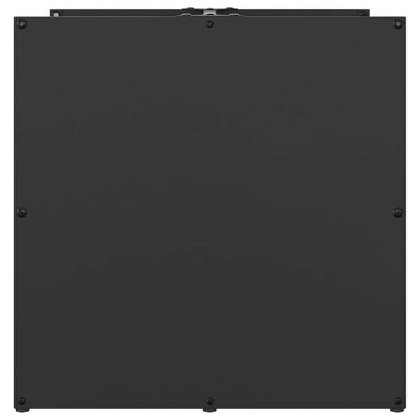 vidaXL Vedstativ svart 40x40x40 cm kaldvalset stål