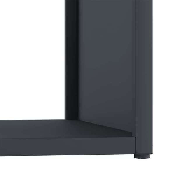 vidaXL Vedstativ antrasitt 40x40x40 cm kaldvalset stål