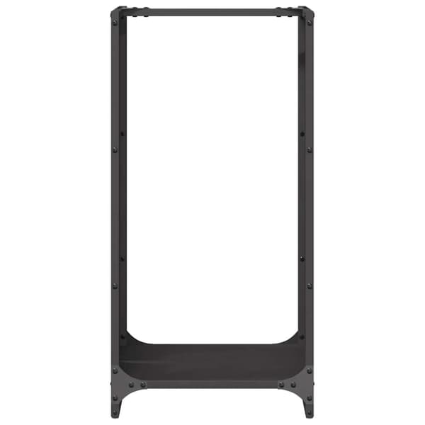 vidaXL Vedstativ svart 40x30x80 cm kaldvalset stål