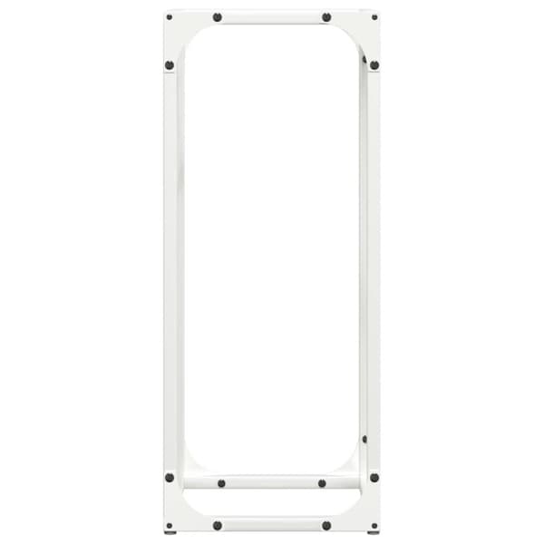 vidaXL Vedställ vit 25x25x60 cm kallvalsat stål