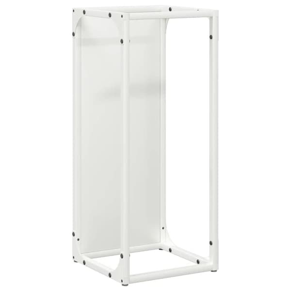 vidaXL Vedstativ svart 25x25x60 cm kaldvalset stål