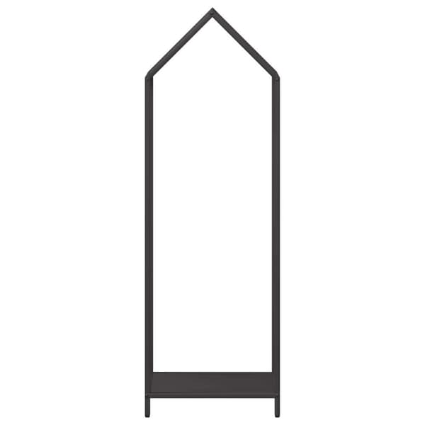vidaXL Vedställ svart 40x25x120 cm kallvalsat stål