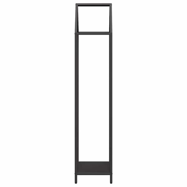 vidaXL Vedställ svart 40x25x120 cm kallvalsat stål