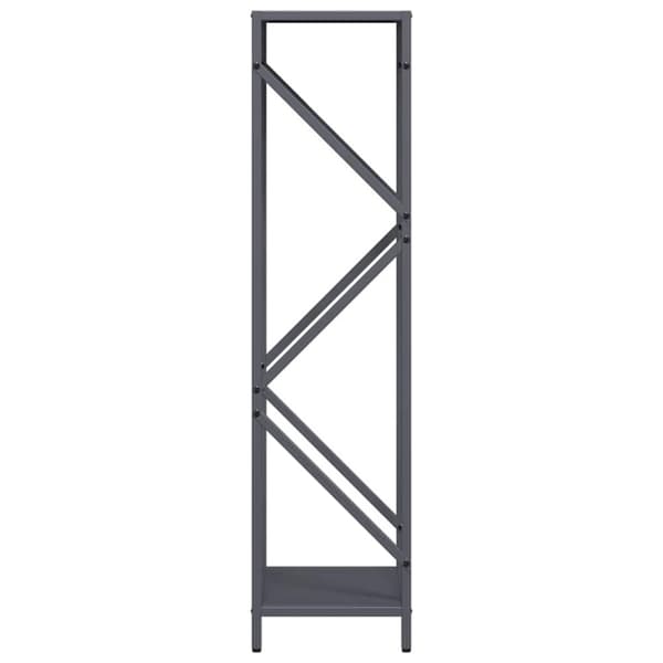 vidaXL Vedstativ antrasitt 34x25x100 cm kaldvalset stål