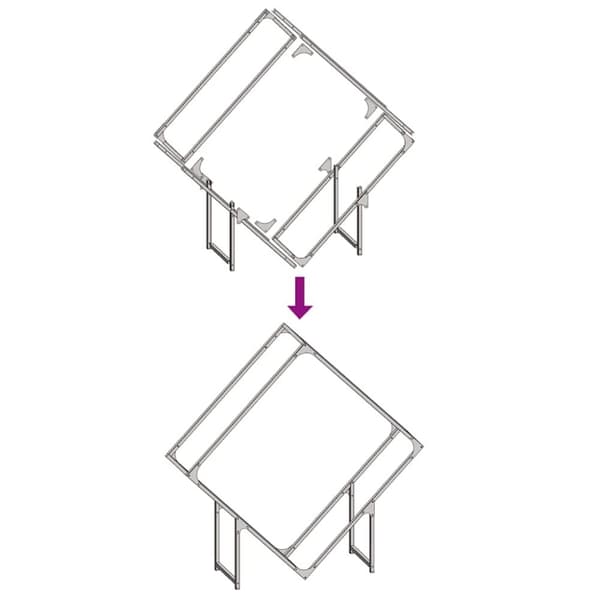 vidaXL Vedstativ hvit 100x25x100 cm kaldvalset stål