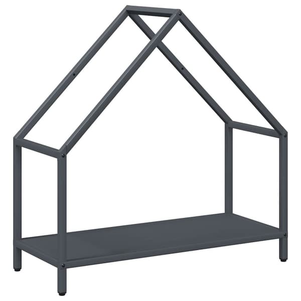 vidaXL Vedstativ antrasitt 60x25x60 cm kaldvalset stål
