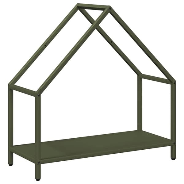 vidaXL Vedställ olivgrön 60x25x60 cm kallvalsat stål