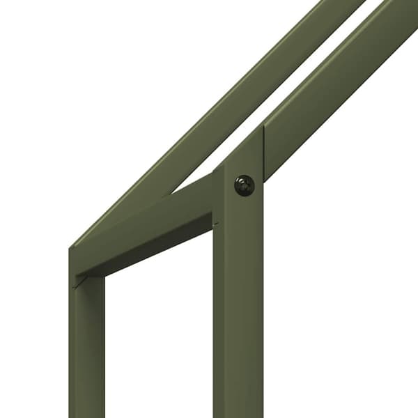 vidaXL Vedställ olivgrön 60x25x60 cm kallvalsat stål