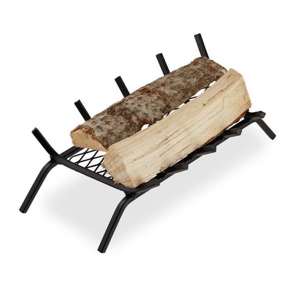 Vedställ - Relaxdays - 16x58x28 cm - Stål - Svart - Stödben