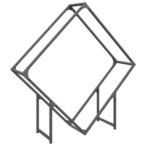 Vedställ antracit 100x25x100 cm kallvalsat stål