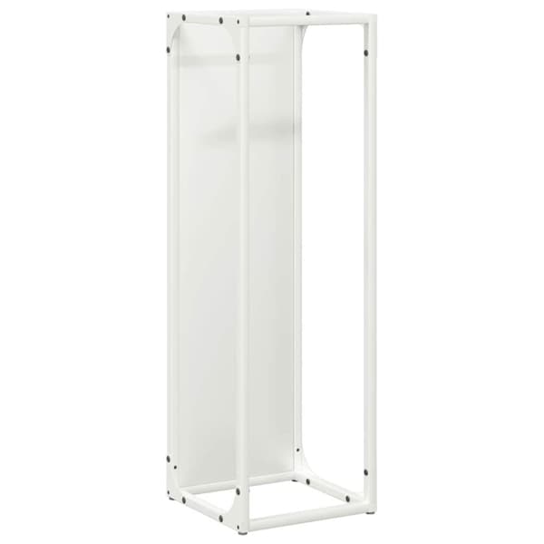Vedställ vit 25x25x80 cm kallvalsat stål