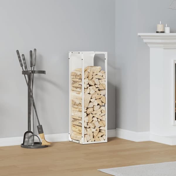 Vedställ vit 25x25x80 cm kallvalsat stål