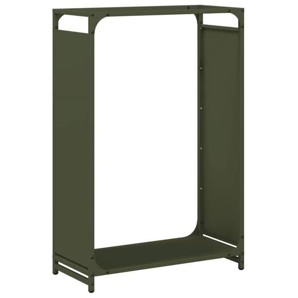 Vedställ olivgrön 60x28x90 cm kallvalsat stål