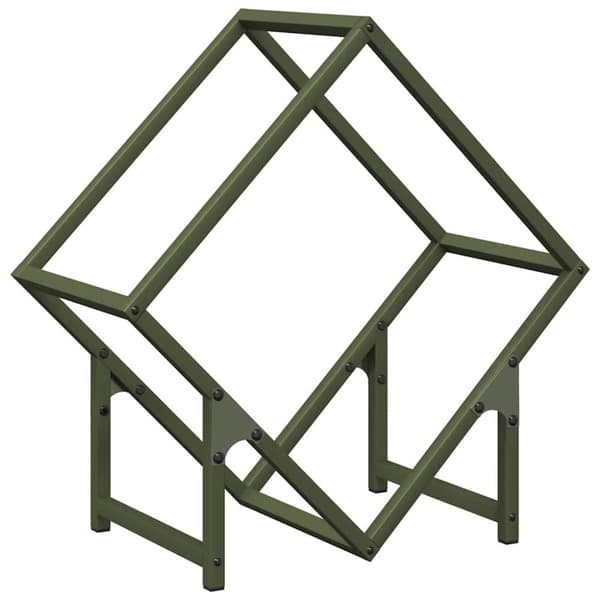 Vedställ olivgrön 50x25x50 cm kallvalsat stål