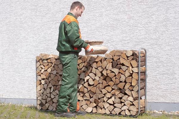 Modulär timmerförråd - wolfcraft - Lagring upp till 1,17 m3 trä - 5122000