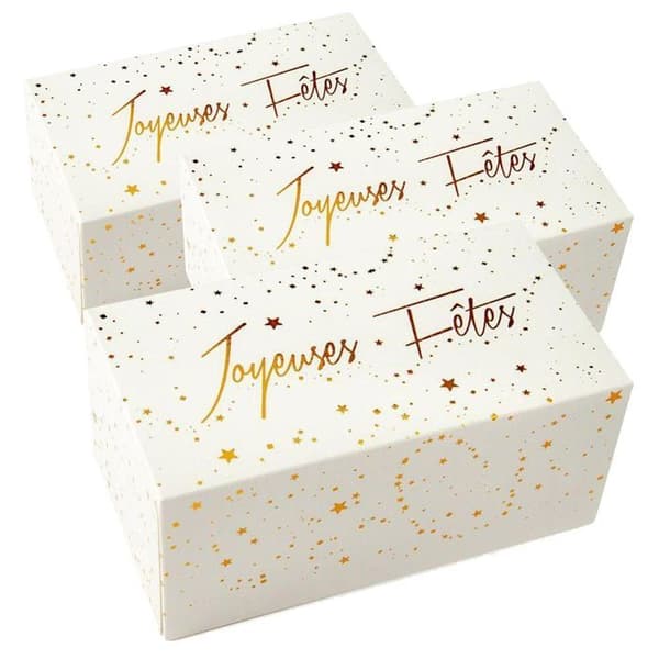 3 lådor för Yule stock 35 x 13 cm