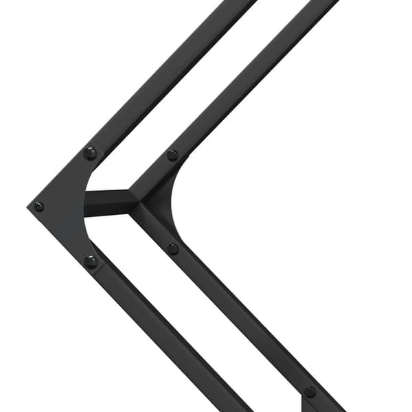 vidaXL Polttopuuteline musta 80x25x80 cm kylmävalssattua terästä