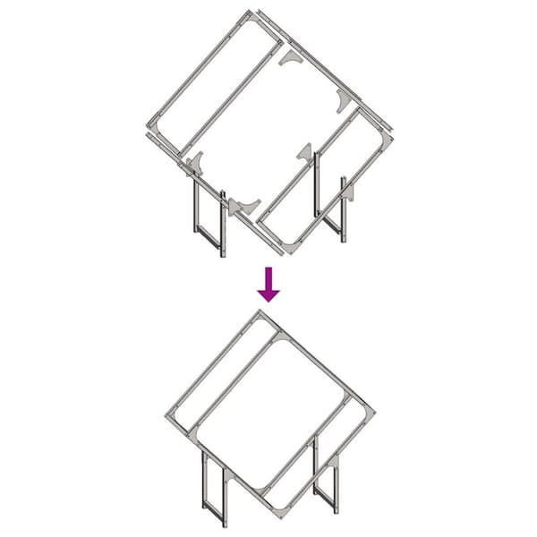 vidaXL Polttopuuteline musta 80x25x80 cm kylmävalssattua terästä