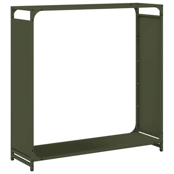 vidaXL Vedställ olivgrön 90x28x90 cm kallvalsat stål