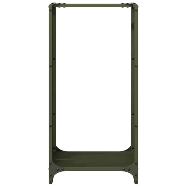 vidaXL Polttopuuteline 40x30x80 cm kylmävalssattu teräs