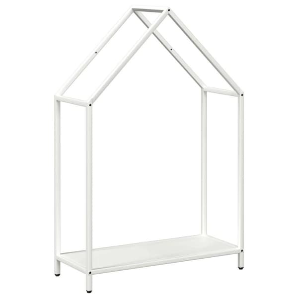 vidaXL Vedställ vit 60x25x90 cm kallvalsat stål