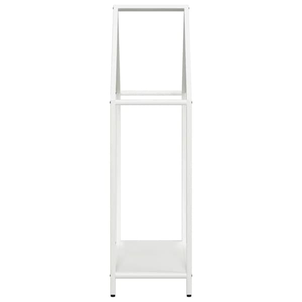 vidaXL Vedställ vit 60x25x90 cm kallvalsat stål