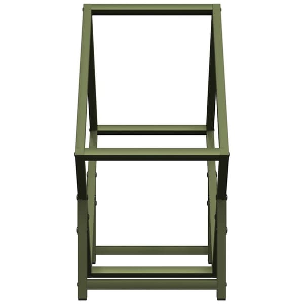vidaXL Polttopuuteline 50x25x50 cm kylmävalssattua terästä