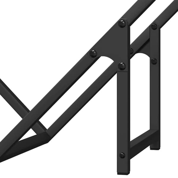 vidaXL Vedställ svart 60x25x60 cm kallvalsat stål