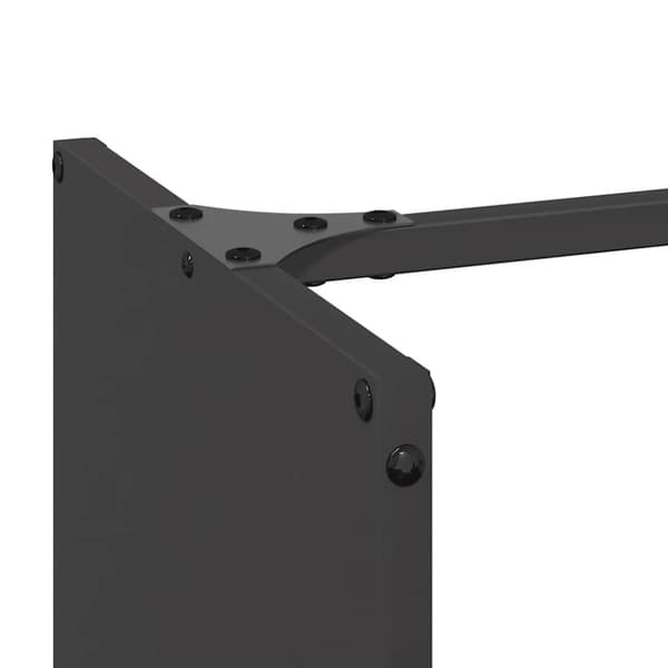 vidaXL Polttopuuteline musta 40x30x80 cm kylmävalssattu teräs