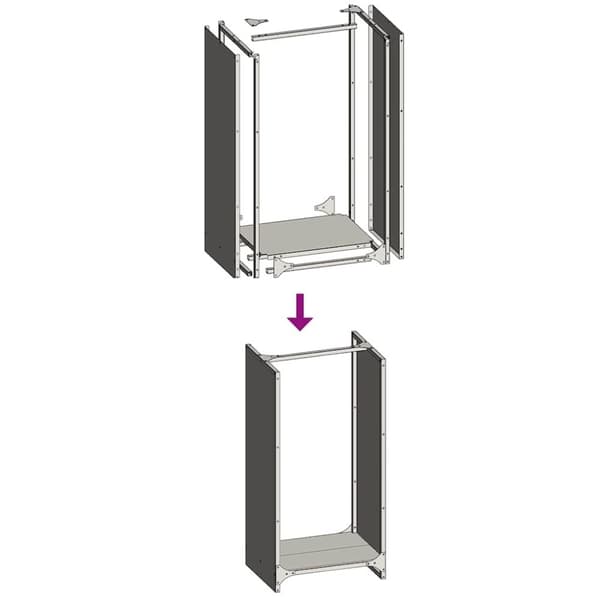 vidaXL Polttopuuteline musta 40x30x80 cm kylmävalssattu teräs