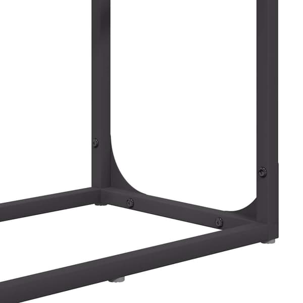 vidaXL Polttopuuteline musta 60x25x100 cm kylmävalssattua terästä
