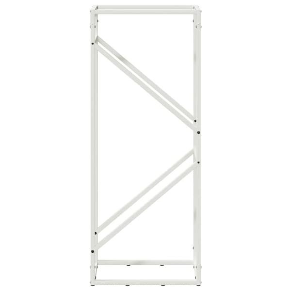 vidaXL brændestativ 40x25x100 cm koldvalset stål hvid