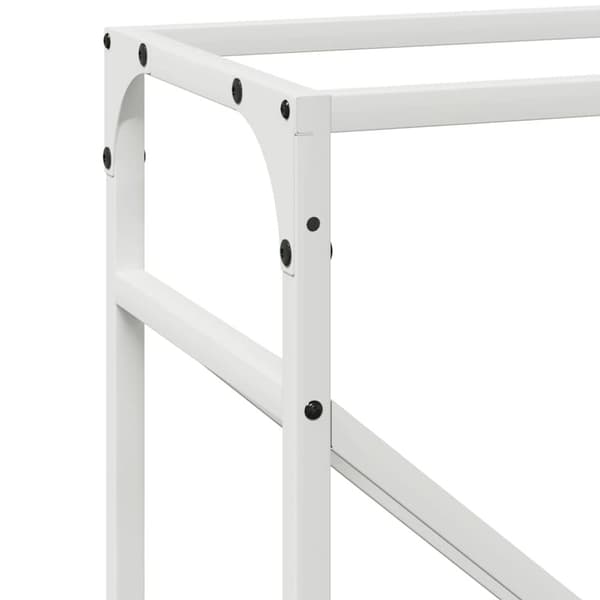 vidaXL brændestativ 40x25x100 cm koldvalset stål hvid