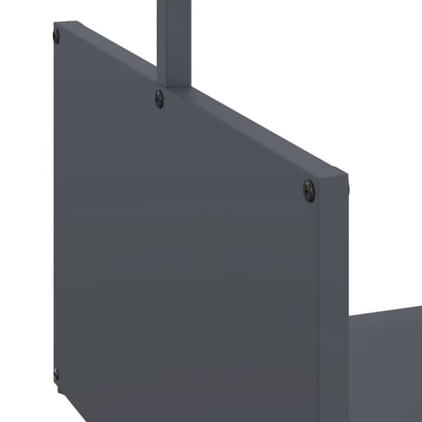 vidaXL brændestativ 40x40x40 cm koldvalset stål antracitgrå