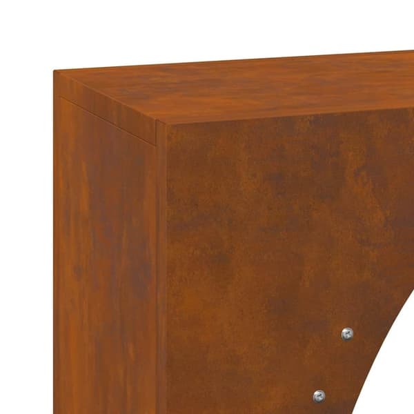 vidaXL Vedställ 50x23x100 cm väderbeständigt stål