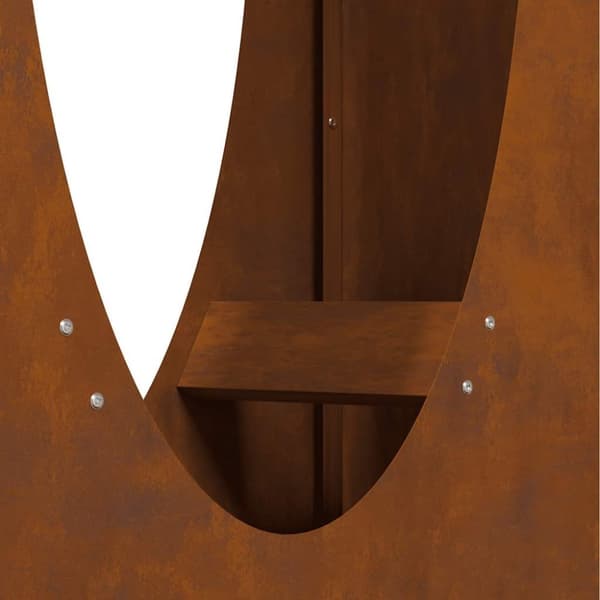 vidaXL Vedställ 50x23x100 cm väderbeständigt stål