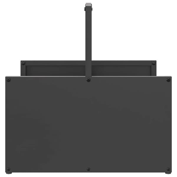 vidaXL Vedstativ svart 40x40x40 cm kaldvalset stål