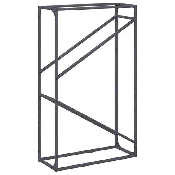 vidaXL Polttopuut antrasiitti 60x25x100 cm Kylmävalssattu teräs