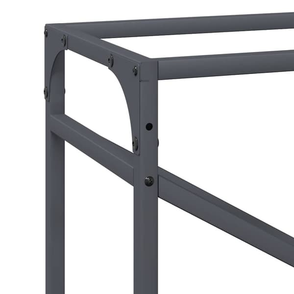 vidaXL Polttopuut antrasiitti 60x25x100 cm Kylmävalssattu teräs