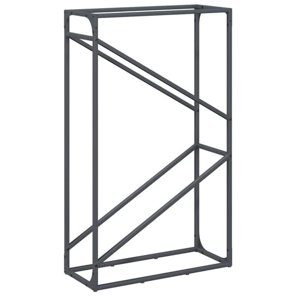 vidaXL brændestativ 60x25x100 cm koldvalset stål antracitgrå