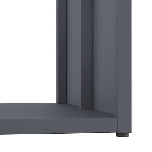 vidaXL Vedstativ antrasitt 40x40x40 cm kaldvalset stål
