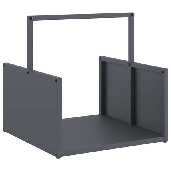 vidaXL Vedstativ antrasitt 40x40x40 cm kaldvalset stål